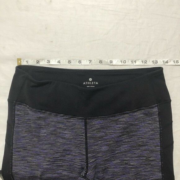 Athleta Tangram Capri Legging Wee Purple Black - Picture 6 of 7